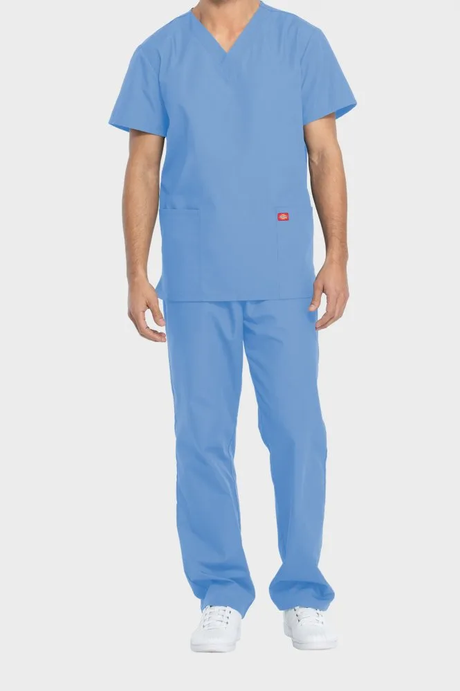 Dickies Medical Unisex Scrub Top and Trouser Set, Navy_2