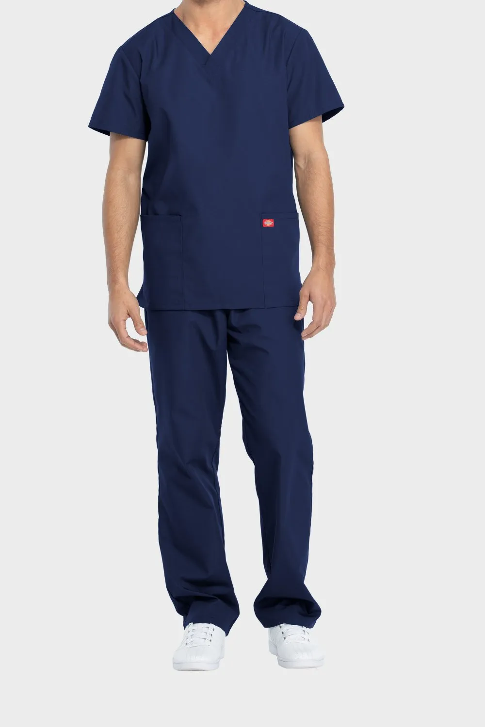 Dickies Medical Unisex Scrub Top and Trouser Set, Navy_3