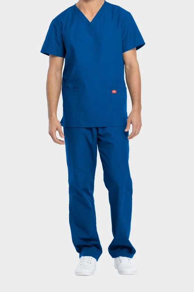 Dickies Medical Unisex Scrub Top and Trouser Set, Navy_6