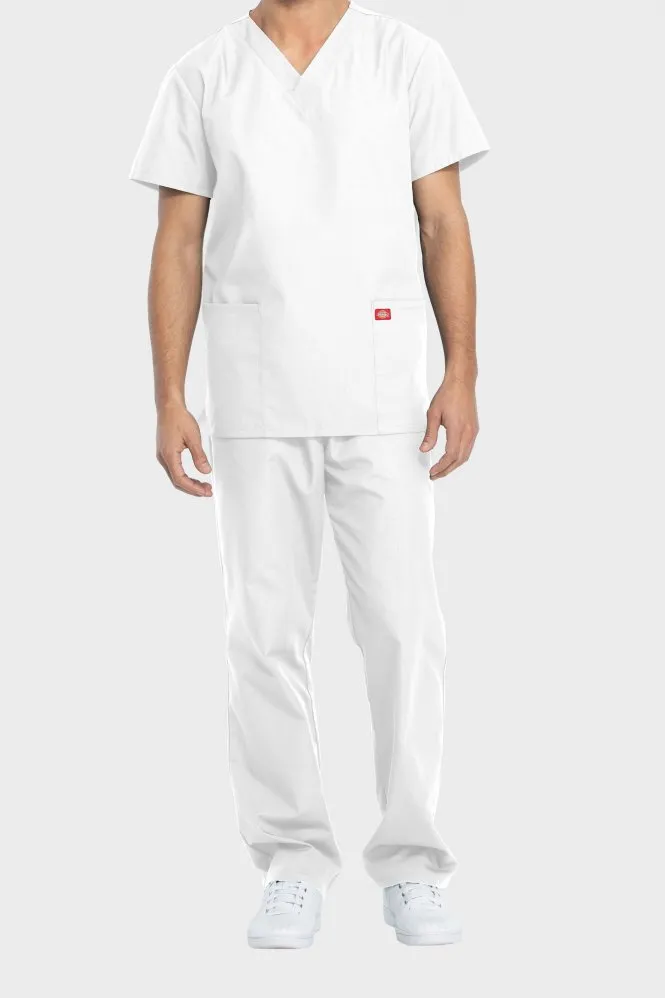 Dickies Medical Unisex Scrub Top and Trouser Set, Navy_7