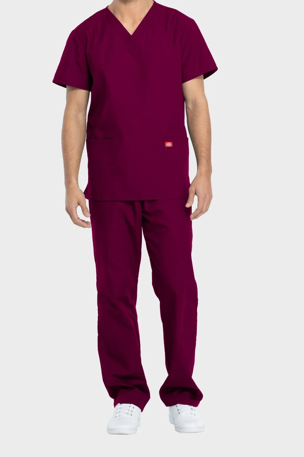 Dickies Medical Unisex Scrub Top and Trouser Set, Navy_8