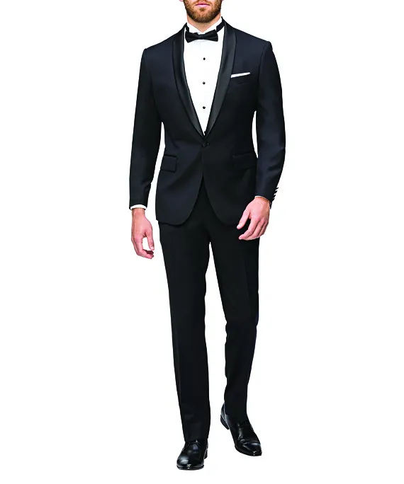 MENS EUROPEAN TAILORED FIT DINNER JACKET - SHAWL LAPEL_4