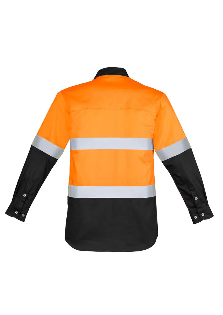 Mens Hi Vis Spliced Industrial Shirt - Hoop Taped_5