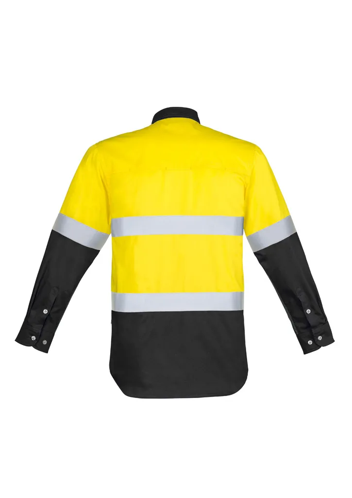 Mens Hi Vis Spliced Industrial Shirt - Hoop Taped_8