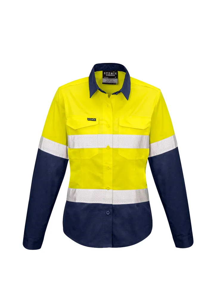 Womens Rugged Cooling Taped Hi Vis Spliced Shirt_2