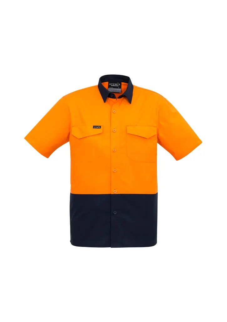  Mens Rugged Cooling Hi Vis Spliced S/S Shirt_5