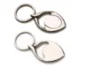 Fish Shaped With Oval Metal Keyring_1