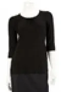 Ladies ? Slv. Gathered Front Knit Top_1