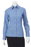 Long Sleeve 2 Button Collar Shirt Contrast Trim_1