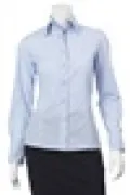 Long Sleeve 2 Button Collar Shirt Contrast Trim_3