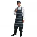 P v Blue & White Stripe Bib Apron No Pocket_1