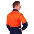 Hivis Cool-breeze Vertical Vented Cotton Shirtlong Sleeve_2