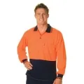 Hivis Two Tone Fluoro Polo Shirt Micromesh L s_1