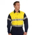 Hivis Two Tone Drill Shirt Long Sleeve_1