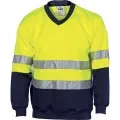 Hivis Two Tone Sweatshirt (sloppy Joe) With Generic R tape V-neck_1