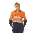 Ladies Hivis Two Tone Cool-breeze Cotton Shirt With 3m 8910 R tape L s_1