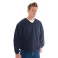 V-neck Fleecy Sweatshirt (sloppy Joe)_1