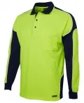 HI VIS L/S ARM PANEL POLO_2