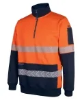 HI VIS 330G 1/2 ZIP SEGMENTED TAPE FLEECE_6