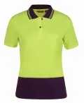 HI VIS LADIES S/S JACQUARD POLO_4