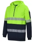 HI VIS 1/2 ZIP SEGMENTED TAPE HOODIE_3