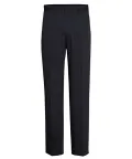 Navy Flat Front, High Twist Yarn, Nail Head Fabric Trouser_1