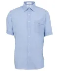 Polyester/Cotton Yarn Dyed End On End Short Sleeve Classic Fit Shirt_1