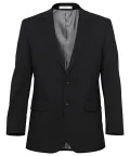 Stretch Wool Blend Plain Weave Suit Separate Jacket_2