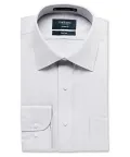 PHASE OUT STYLE - MENS EUROPEAN TAILORED FIT SHIRT COTTON POLYESTER HERRINGBONE STRIPE EASY CARE_5