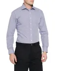 MENS EUROPEAN TAILORED FIT SHIRT COTTON POLYESTER YARN DYED CHECK EASY CARE_6