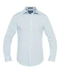 MENS EUROPEAN TAILORED FIT SHIRT COTTON POLYESTER YARN DYED CHECK EASY CARE_11