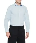 MENS EUROPEAN TAILORED FIT SHIRT COTTON POLYESTER YARN DYED CHECK EASY CARE_12
