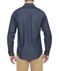 MENS EUROPEAN TAILORED FIT SHIRT 100% PREMIUM DENIM COTTON_2