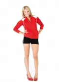 Unbrushed Fleece Sweater For Junior ladies_1