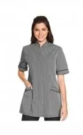 Concealed Zip Black Striped Tunic_1