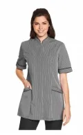 Concealed Zip Black Striped Tunic_2