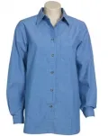 Ladies Long Sleeve Wrinkle Free Chambray Shirt_1
