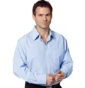 Mens Pin Stripe Long Sleeve Shirt_1
