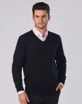MENS V-NECK LONG SLEEVES JUMPER_1