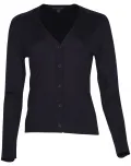 LADIES V-NECK LONG SLEEVE CARDIGAN_4