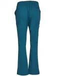 Ladies Semi-Elastic Waist Tie Solid Colour Scrub Pants_5