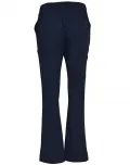 Ladies Semi-Elastic Waist Tie Solid Colour Scrub Pants_15