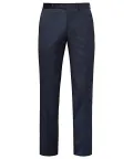 BLUE WOOL BLEND FLAT FRONT SUIT PANTS_1