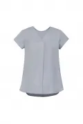 Womens Kayla V-neck Pleat Blouse_8