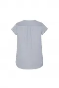 Womens Kayla V-neck Pleat Blouse_9
