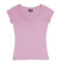 Ladies 1 X 1 Rib Scoop Neck T-shirt_3