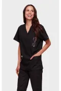 Cherokee Originals Unisex V-Neck Patch Pockets Scrub Top_8