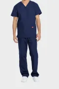 Dickies Medical Unisex Scrub Top and Trouser Set, Navy_3