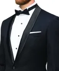 MENS EUROPEAN TAILORED FIT DINNER JACKET - SHAWL LAPEL_2