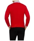 Cotton Knit European Fit Jumper Red_2